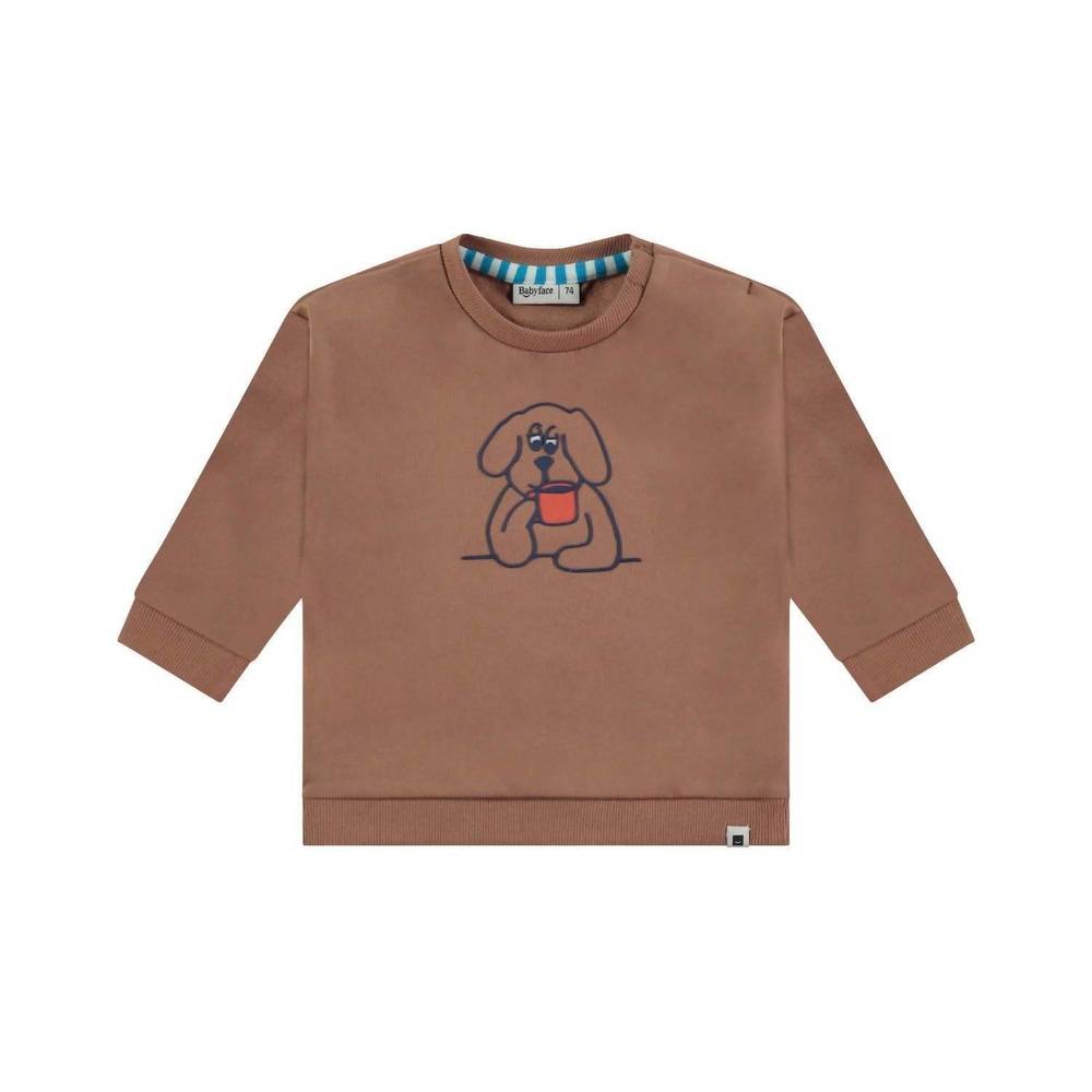 NEW BABYFACE boys' breaktime joe sweatshirt in caramel